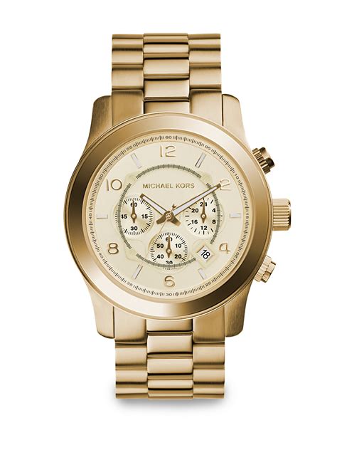 michael kors watches men's rose gold oversize runway watch|michael kors mk 5799.